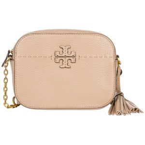 Tory Burch McGraw Camera Bag in Devon Sand